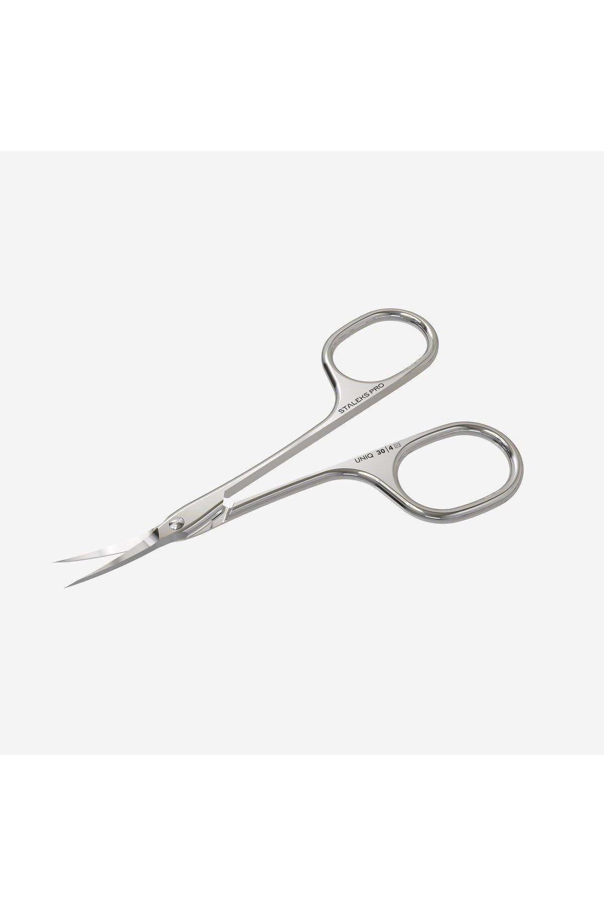 STALEKS PRO UNIQ Cuticle Scissors “Asymmetric” Uniq 30 Type 4 SQ 30/4 New 3