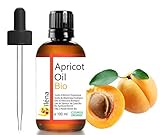 Oïléna BIO Aceite de Hueso de Albaricoque Virgen Extra 100% Puro Prensado en Frío Aceite para Bronceado Después del Sol, Aceite Bebé, Aceite para la Cutícula, Uñas, Cara, Cuerpo, Cabello 100 ml