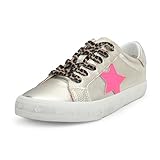 VINTAGE HAVANA Grande Women’s Fashion Sneakers Washed Gold Pink Pop 8
