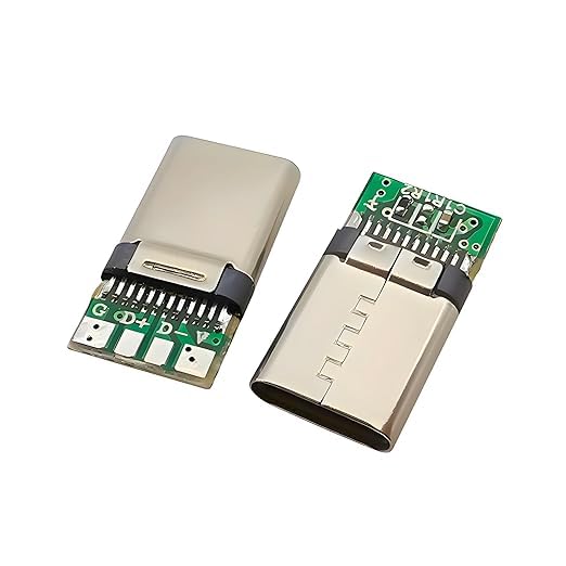 Image of USB 3.1 Type-C 4 PIN Solder Type Male Connector Breakout Board Fully Tested (Pack of 5)