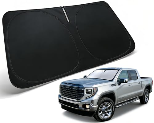 Image of Windshield Sun Shade for 2019-2025 2026 GMC Sierra 1500 2500 3500