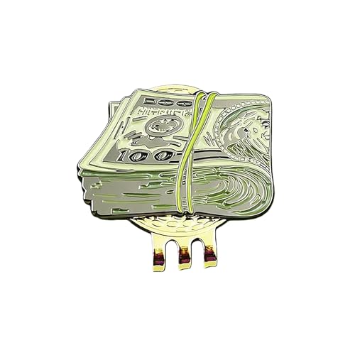 FHYPTDI Golf Ball Marker, Fun Novelty Golf Accessory, Features Dollar