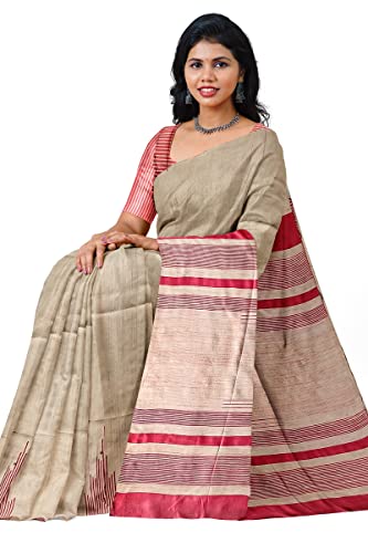 RACHBAI red bhagalpuri silk saree in pure silk – image 5