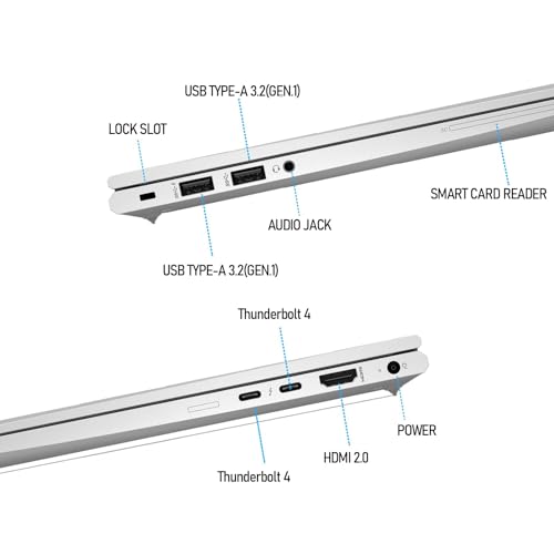 HP Elitebook 830 G8 touchscreen-zakelijke laptop, 13,3-inch FHD-notebook, Intel Core i7-1185G7, 16 GB RAM, 512 GB SSD, US QWERTY-toetsenbord, Windows 11 Pro (gereviseerd) - Afbeelding 6