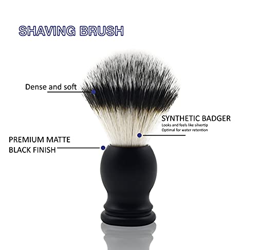 IDALIO® Shaving kit for Men Double Edged Safety Razor Gift Set with Shaving Brush, Elegant Razor Case, Razor and Brush Shaving Stand, Shaving Bowl and Stainless Steel Blades