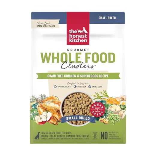 The Honest Kitchen Whole Food Clusters Small Breed Grain Free Chicken Dry Dog Food, 1 lb Trial Pouch