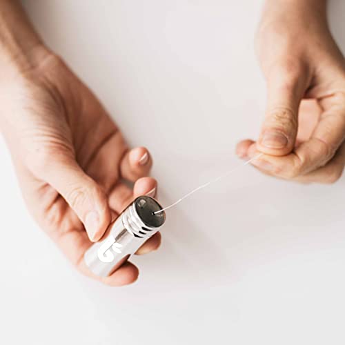 Bambaw Zahnseide Echte Seide und Zahnseide Spender | Zahnseide Gewachst | Plastikfreie Zahnseide | Floss Zahnseide | Zahnseide Bio | Bio-Zahnseide Gewachst | Zahnseide Ohne Plastik | 1x50 Meter Lang – Bild 7