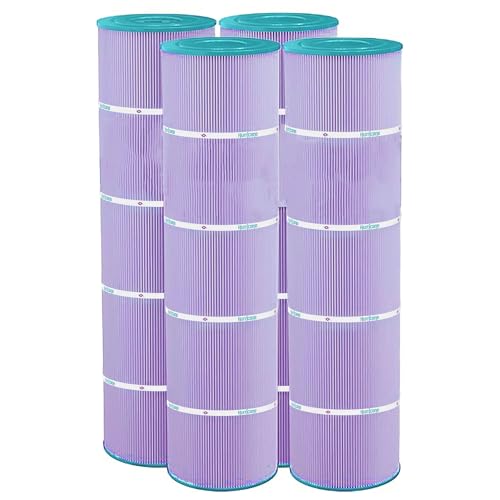 Hurricane Filters 4 Pack HF7471-04P Platinum Purple Pool Filter Cartridge - Replacement for Pleatco PCC105, Unicel C-7471, Filbur FC-1977, Pentair Clean & Clear Plus 420