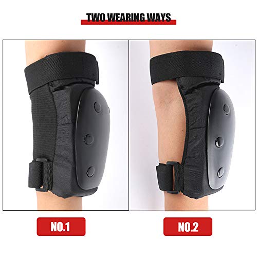 Conjunto de equipamento de proteção, Andoer Conjunto de equipamentos de proteção 6 peças joelheiras