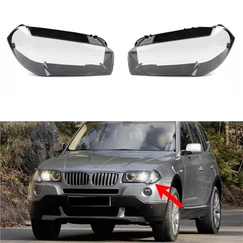 Phare cassé BMW X3 E83 vitrage plastique de remplacement droit transparent - 6
