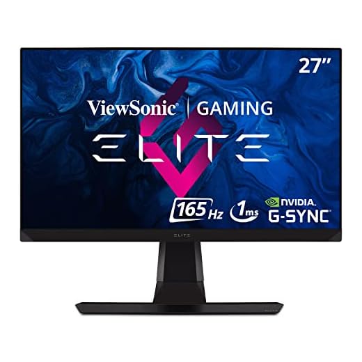 ViewSonic Elite XG270QG 27" 1ms 1440p 144hz (165Hz OC) GSYNC Gaming Monitor with IPS Nano Color Elite Design Enhancements and Advanced Ergonomics for Esports
