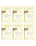 60 Pièces Protège Toilette Jetable, Protege Toilette Jetable,Portable Protection Toilettes...