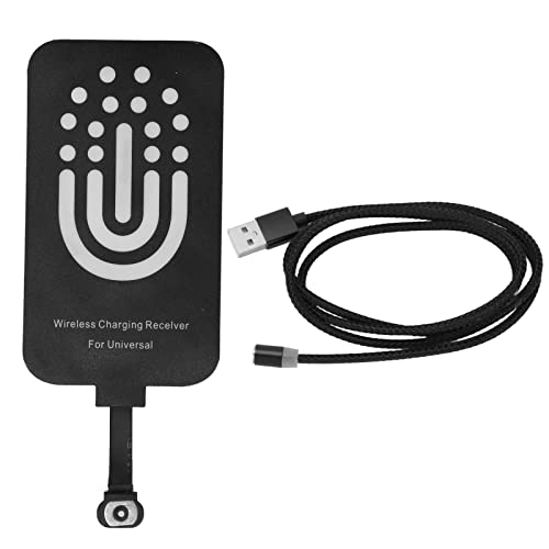 Ultra Slim Wireless Charging Receiver Patch with Magnetic Charging Line, Type C Universal Charger Compatible with (5W)