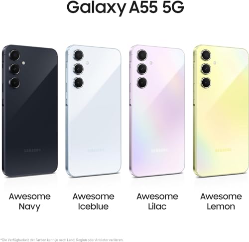 Samsung Galaxy A55 5G Smartphone, Android-Handy ohne Vertrag, 128 GB - 8 GB RAM, 50-MP-Kamera, Awesome Navy – Bild 3