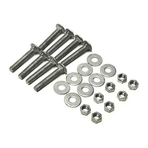 Dock Hardware 1/2" x 3" Galvanized Carriage Bolt Set (Pack of 8) Cover