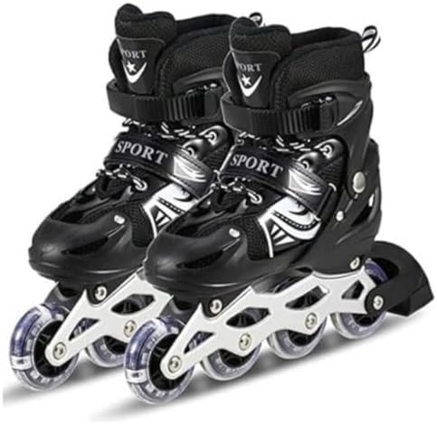 Patins Infantil 4 Rodas Com Led Inline Ajustável Criança