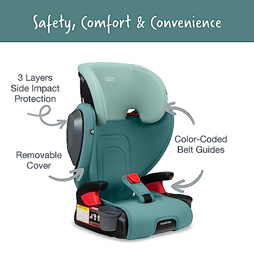 Britax Highpoint Backless Belt-Positioning Booster Seat, Safewash Green Ombre #TOP2