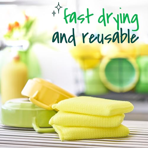 Image of Scotch-Brite Dobie Pad, Sponge for All Purpose Cleaning of Kitchen, Bathroom, and Household, Non Scratch Cleaning Pads Safe for Non-Stick Cookware, 1 Dobie Pad