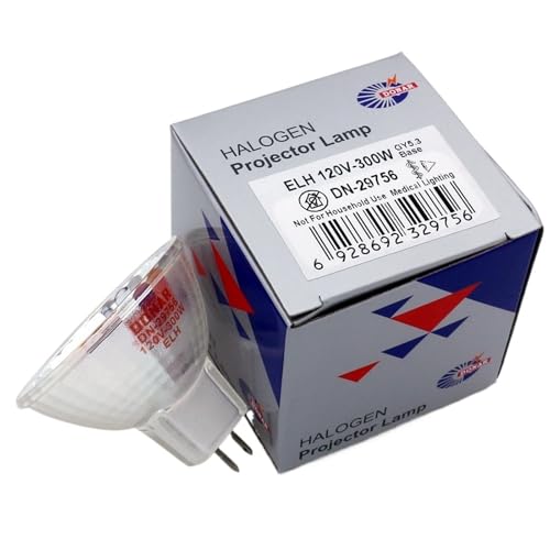 Wikene DN-29756 JCR 120V-300W ELH 120V 300W 13096 93518 120V 300W Slide Projector Halogen Light Bulb Photographic Enlarger lamp(2 Pieces) - Thumbnail 4
