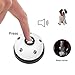 Haokey 2 Stücke Trainingsglocken für Haustiere, Hund Türklingel Hundeglocken für Potty Katzentraining, Töpfchentraining Kommunikationsgerät mit Großem Button(Weiß)