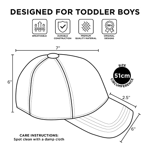 Abg Accessories Boys' Cocomelon Toddler Baseball Cap, Features Jj, Totom And Yoyo, Kids Hat For Ages, Blippi Gray/Blue, Age 2-4 #TOP5