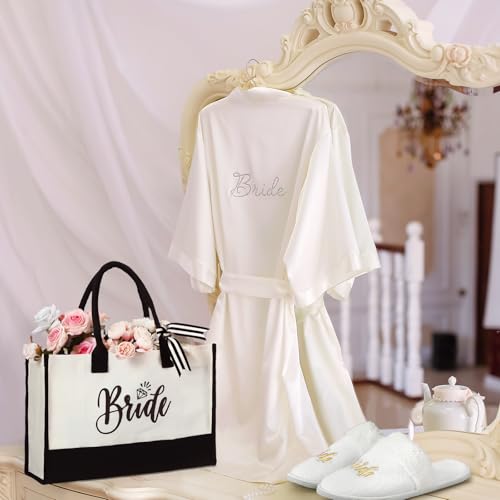 Abbylike 20 Piezas Bolsa de Lienzo para Dama de Honor miniatura 3