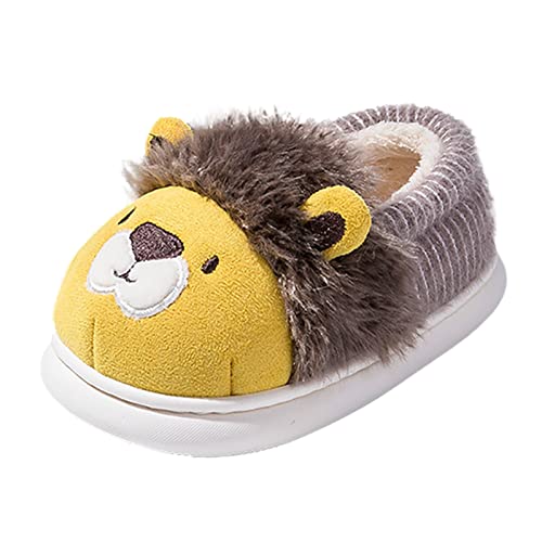 Kid Slipper Boy Girls Boys Home Slippers Warm Cartoon House Slippers For Toddler Lined Big Kid Slippers Size 4