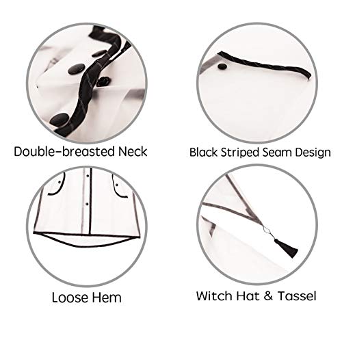 Kids Girls Boys Rain Jacket Hooded Waterproo1 Lightweight Raincoat with Pocket Toddler Cute White Windproof Rainwear2