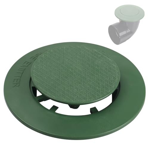 Pop Up Emitter for 4-in Sewer and Drain Pipe, Replacement Pop-Up Drainage Emitter Lid Compatible with Drainage Systems, Upgrade Yard Lawn Drain Cover