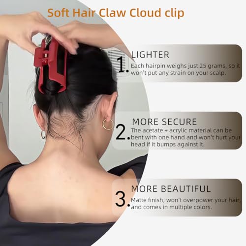 Pinzas de Silicona Suave para Cabello, 9 Piezas Flexibles miniatura 5