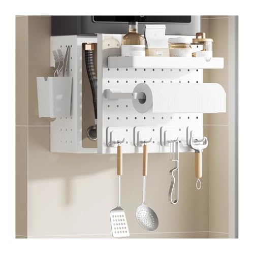 Panneau perforé de cuisine moderne pour organiser le garage et la salle de bain