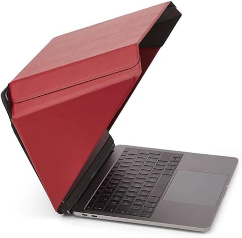 Philbert Design Parasol y capucha Lux de privacidad Universal para portátiles de 12"-13"-14" Rojo Materiales ecológicos Reducción de