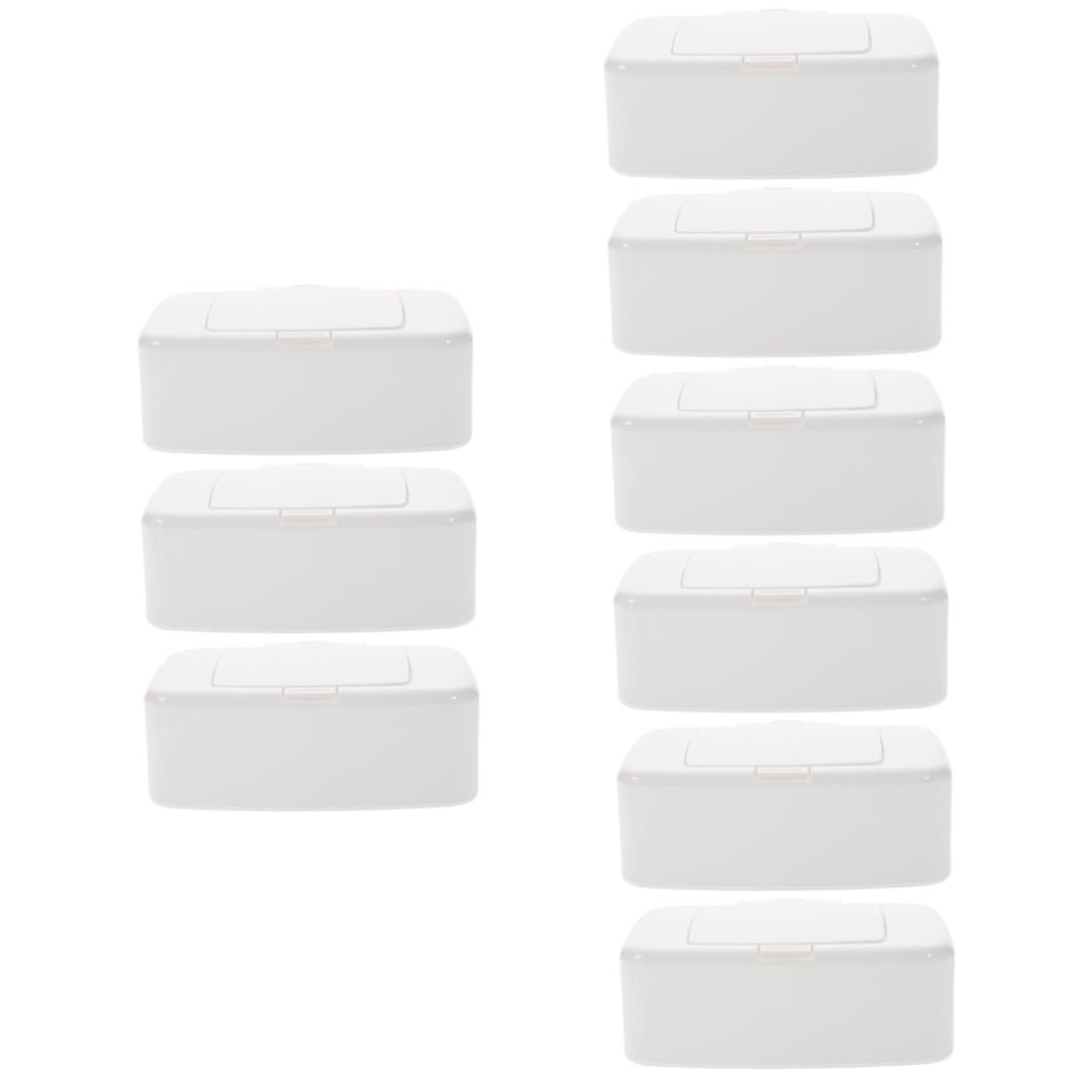 Alipis 9stücke Nachfüllbare Feuchttücher Aufbewahrungsbox Kompakte Tragbare Tücherhalter Für Zuhause Schreibtisch Und Reisen Praktische Lösung Für Make-up Und Hygiene