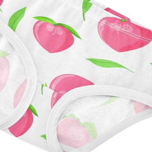 Girls Underwear Toddlers 2t Cotton Panties for Girl Animal Briefs Girls Undies Cute Pink Peaches Green Leaf4