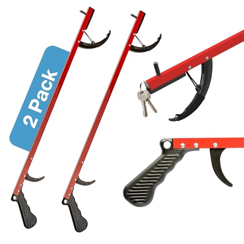 Pince de préhension de 66 cm rouge pour ramasser les objets sans se baisser