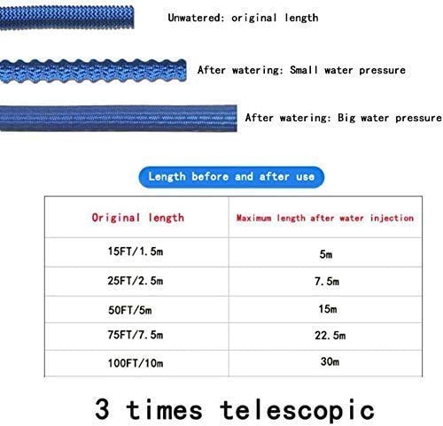 MU Manguera de Jardín Extensible Duradero Manguera de Jardín, Flexible Mágico de Agua de la Manguera Telescópica Tubería Plástica con el Aerosol de Riego Al Aire Libre