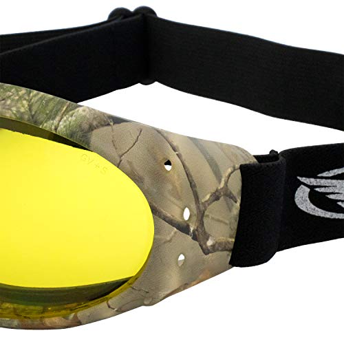 Image of Global Vision Eliminator Dirt Bike Padded Motorcycle Riding Goggles for Men and Women (Black Frame /Smoke Lens)