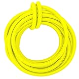 Shock Cord 1/4 inch - SGT KNOTS - Marine Grade Dacron Polyester Bungee - 100% Stretch - Moisture, UV, Weather Resistant - DIY Projects, Tie Downs, Commercial, Indoor, Outdoor (100 feet - Neon Yellow)