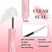 VEYESBEAUTY Lash Bond and Seal Waterproof 2 in 1 Cluster Lash Glue for Eyelash Extensions Long Lasting Strong Hold Individual Eyelash Glue for Self-Application at Home 5ml+5ml