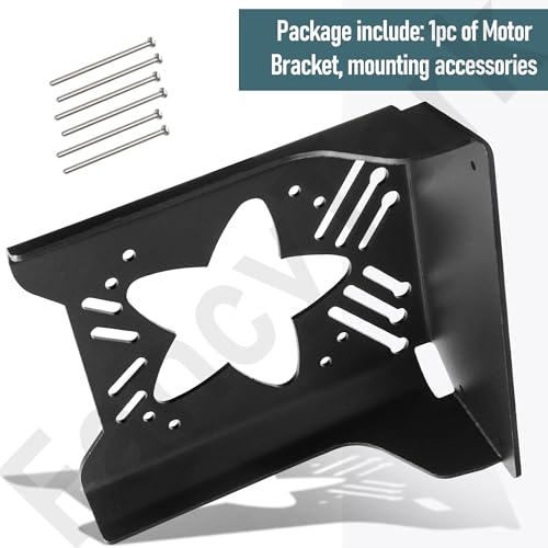 Universal Transom Trolling Motor Mount Bracket for Kayaks, Compatible with Most 24-55lb transom Mount trolling Motors - (for a 23-32MM Shaft Diameter)