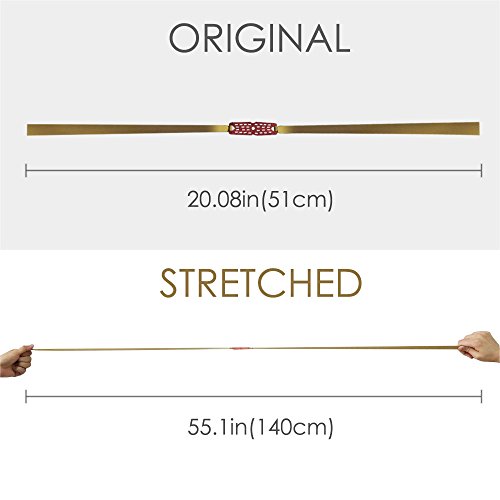 Toprade 1Mm Thickness Flat Rubber/Latex Band For Slingshots, Fast Springback, 4-Piece In A Package (Golden) #TOP5