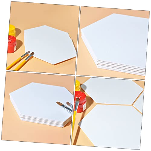 Tablero de pintura al óleo hexagonal de algodón DOITOOL de 4 piezas 6