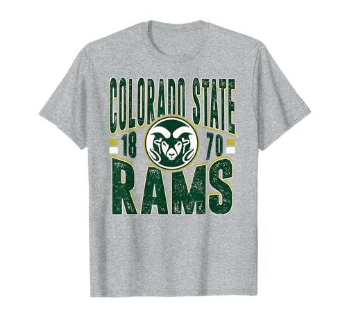 Colorado State Rams Vintage 90's Retro Gray T-Shirt