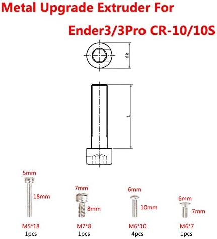 HICTOP Upgraded Replacement Aluminum MK8 Extruder 3D Printer Drive Feed for Creality Ender 3/3Pro CR-10, CR-10S, CR-10 S4, CR 10 S5