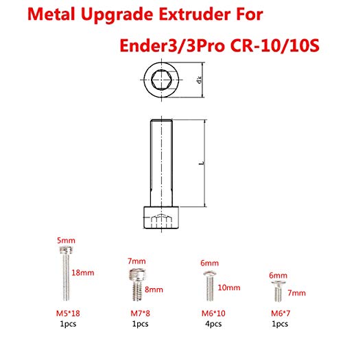 Hictop All Metal Extruder Upgraded Replacement Aluminum Mk8 Extruder Drive Feed For Creality 3D Printer Ender 3/3Pro Cr-10, Cr-10S, Cr-10 S4, And Cr-10 S5 #TOP1