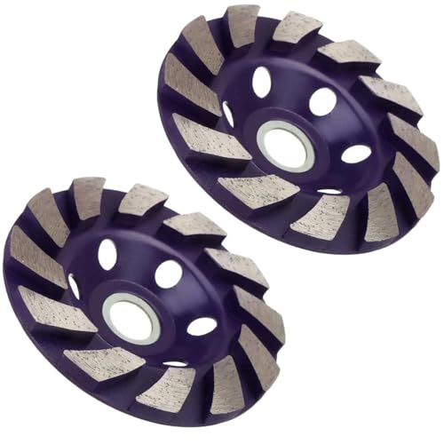 Kit 2 Rebolo Disco Desbaste Diamantado Parede Concreto Piso