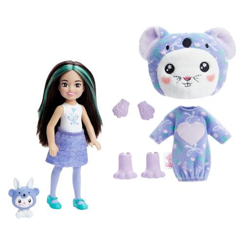 Barbie Cutie Reveal Chelsea Doll & Accessories, Animal Plush Costume & 6 Surprises Including Color Change, Bunny as Koala, HRK31 - Image 6