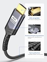 JSAUX Mini HDMI auf HDMI Kabel 2M, [Mini HDMI] High Speed 18Gbps HDMI 2.0 – Ansicht 5