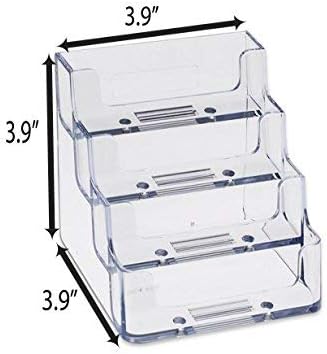 Miniatura 4 de SOURCEONE.ORG Source One - Tarjetero acrílico transparente de 4 bolsillos