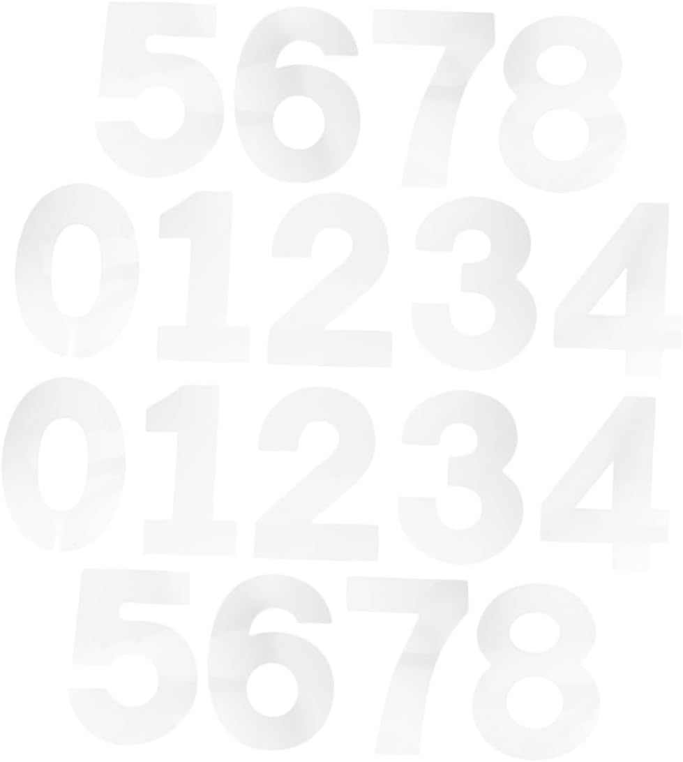 Artibetter DIY Number Cake Molds Set 0-8 10-inch Plastic Cake Stencils for Birthday Decorating Fondant Dessert Decorating Tools for Home Baking
